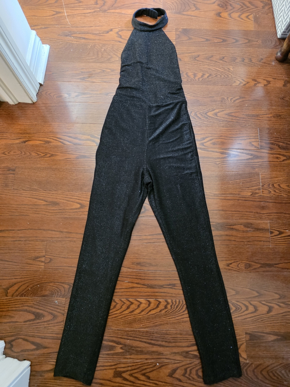 Sparkle Halter Neck Black Jumpsuit